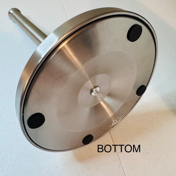 Brushed Stainless Steel Paper Towel Holder Spring-Loaded Arm For Easy Tearing - Picture 6 of 7